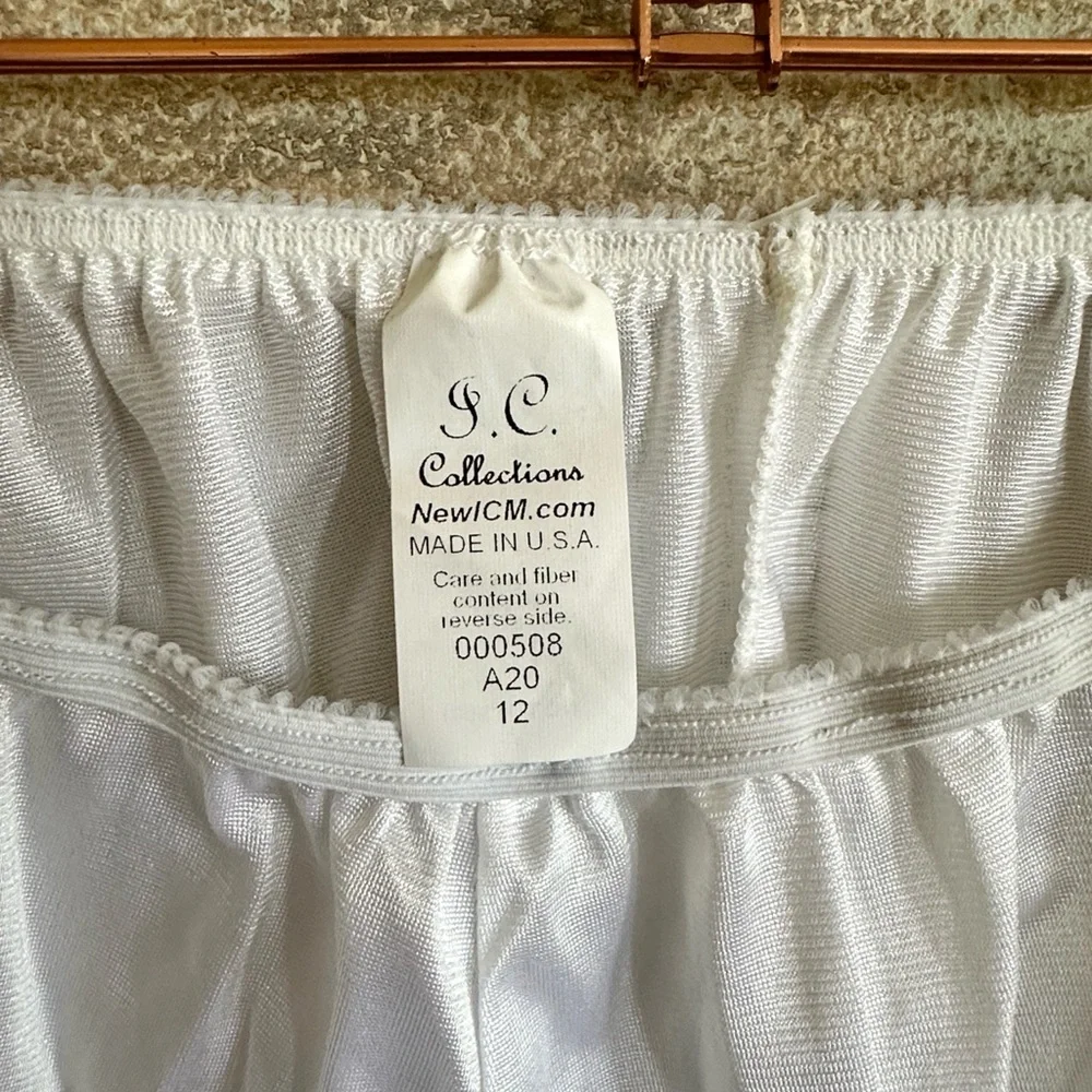 IC Collection White Nylon Half Slip - Picture 3 of 5